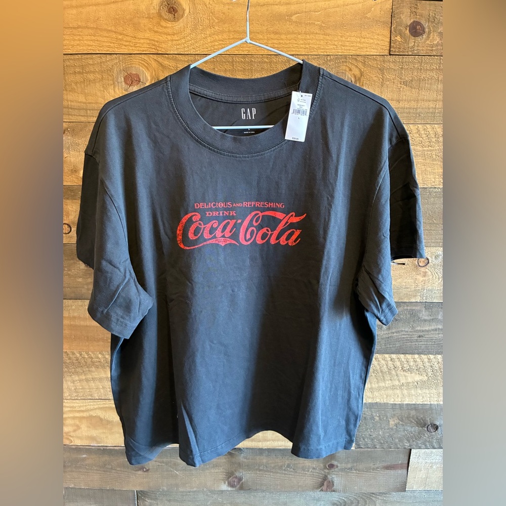 GAP Black Coca-Cola Graphic Tee